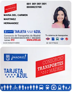 Tarjeta azul